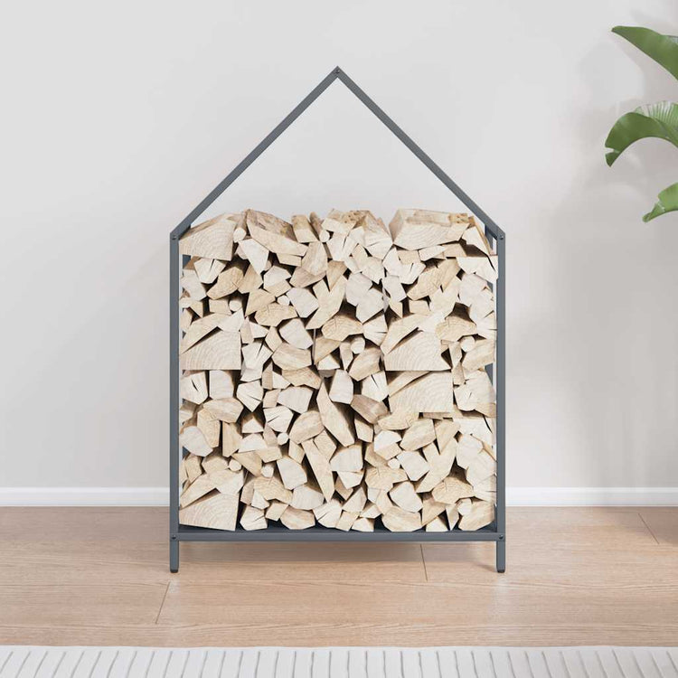 VidaXL Kaminholzregal 60x25x90 cm kaltgewalzter Stahl Anthrazit