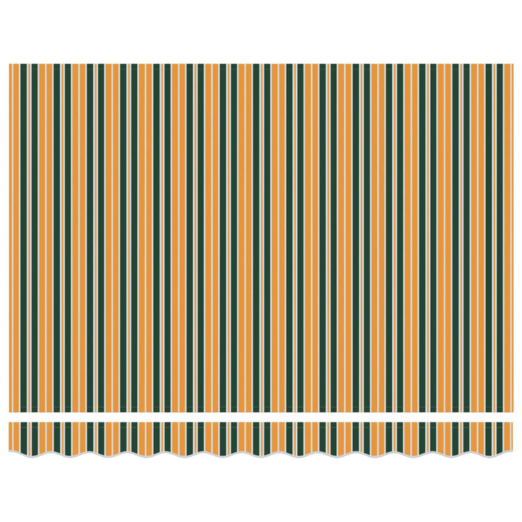 Vidaxx Markise grün und gelb 300 x 250 x 165 cm Polyester