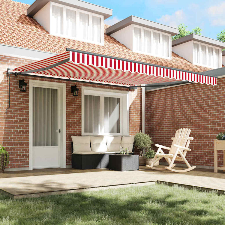 Vidaxx faltbarer Sonnenschirm rot und weiß 400 × 300 cm
