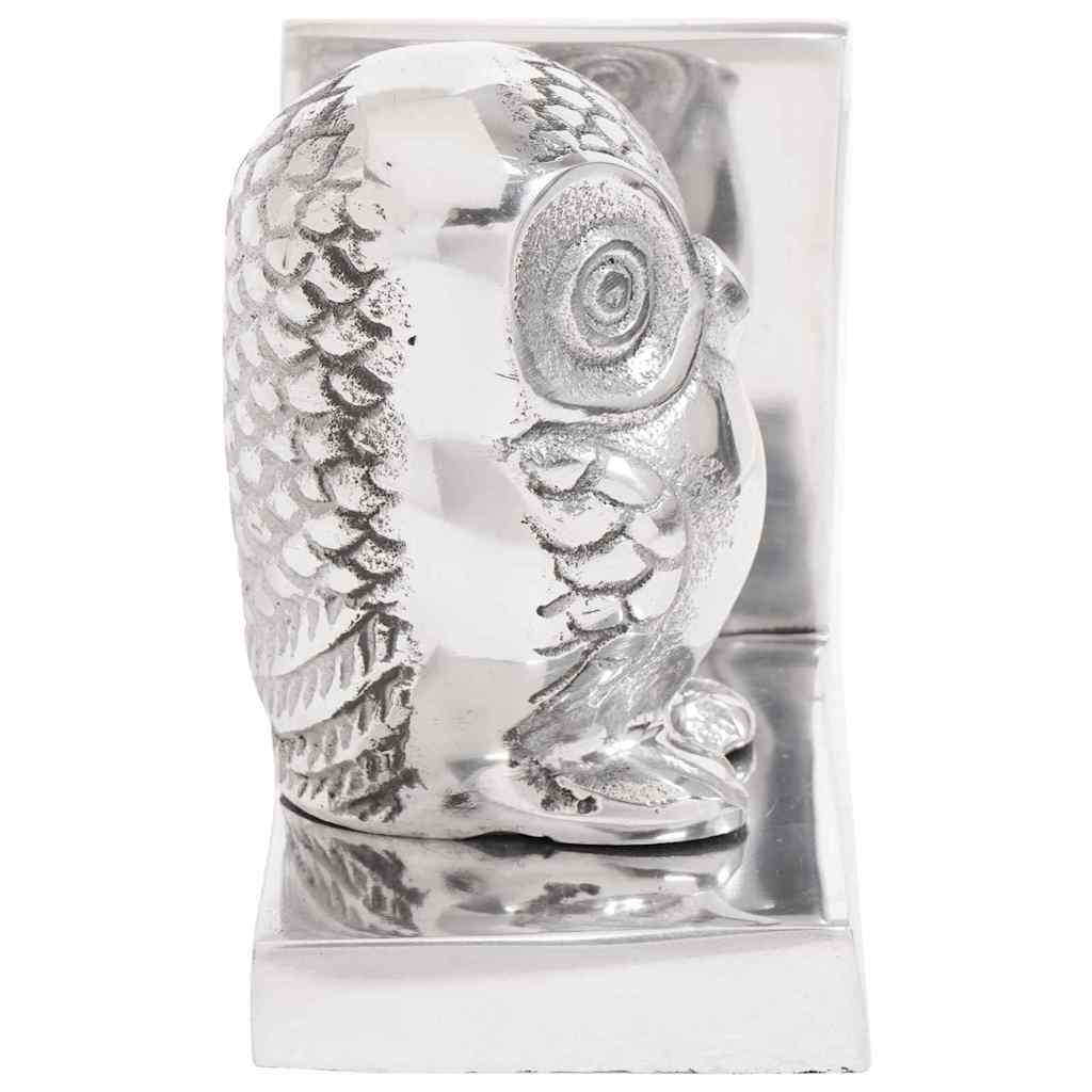 Vidaxxl Buchstützen 2 Stück Silber 7 x 9 x 11 cm Aluminium