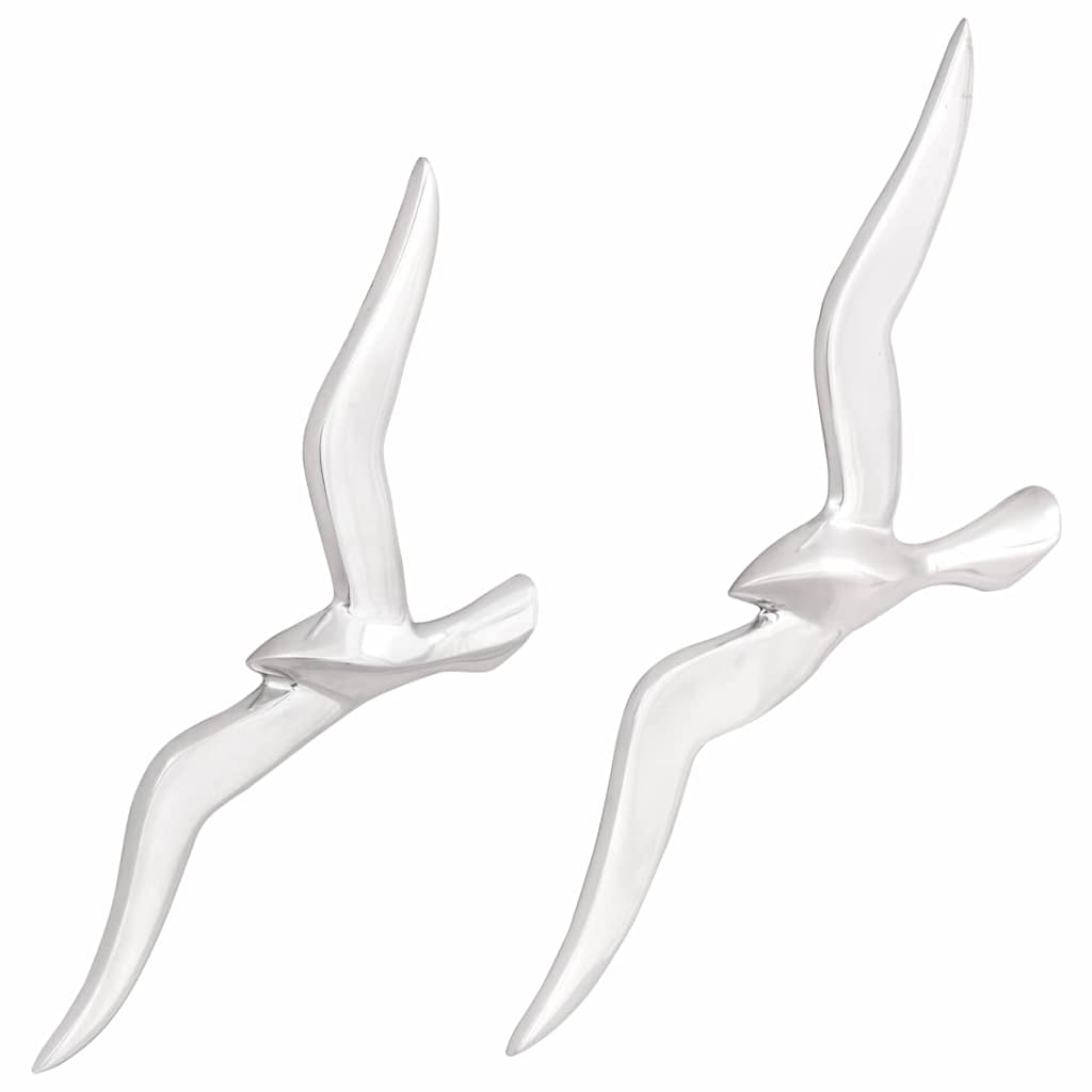 VidaXL Möwe 2 Stück Silber Aluminium