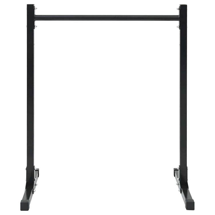 Vidaxx Dipstation 2 Stück schwarz 55 x 90 x 104,5 cm pulverbeschichteter Stahl