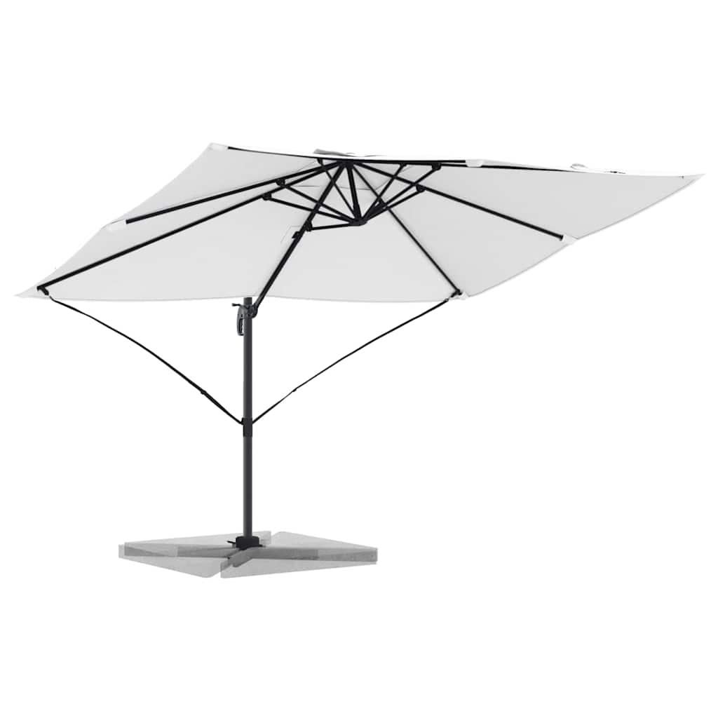 Vidaxx Sonnenschirm Sand 351 x 250 x 260 cm Polyester und Aluminium