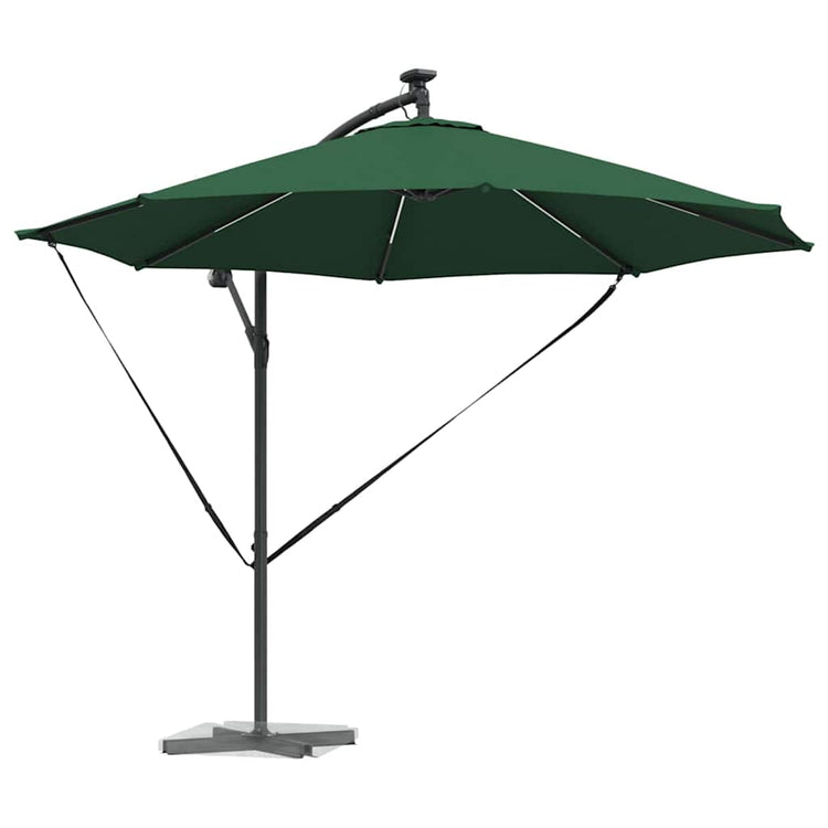 Vidaxx Sonnenschirm grün 294 x 294 x 248 cm Polyester und Aluminium