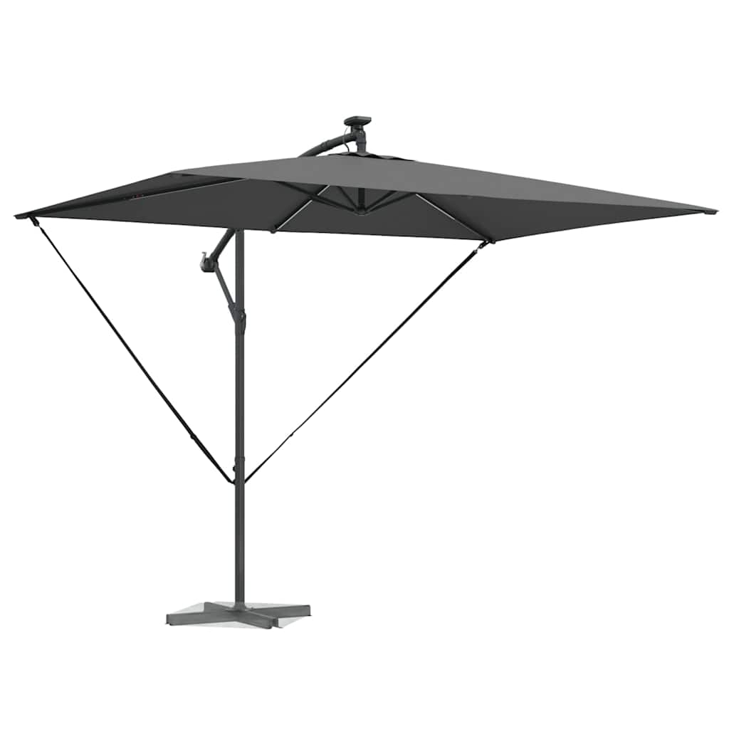 Vidaxx Sonnenschirm Anthrazit 294 x 200 x 270 cm Polyester und Aluminium