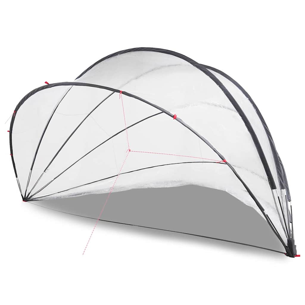Vidaxl Poolüberdachung transparent 546 x 516 x 250 cm PVC