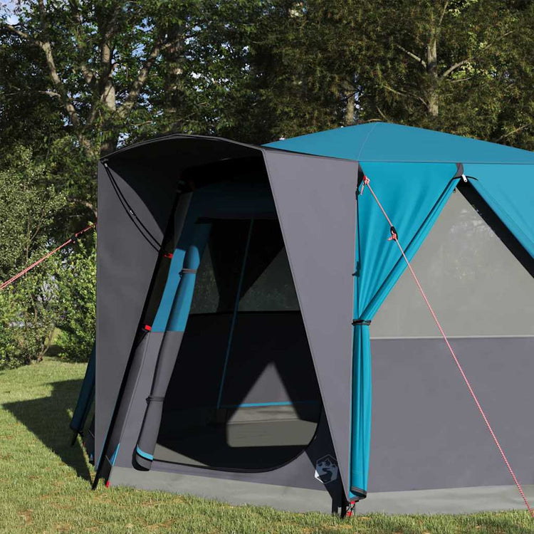 Vidaxx Hauszelt mit Dach mit Stauraum Blau 425 x 396 x 222 cm