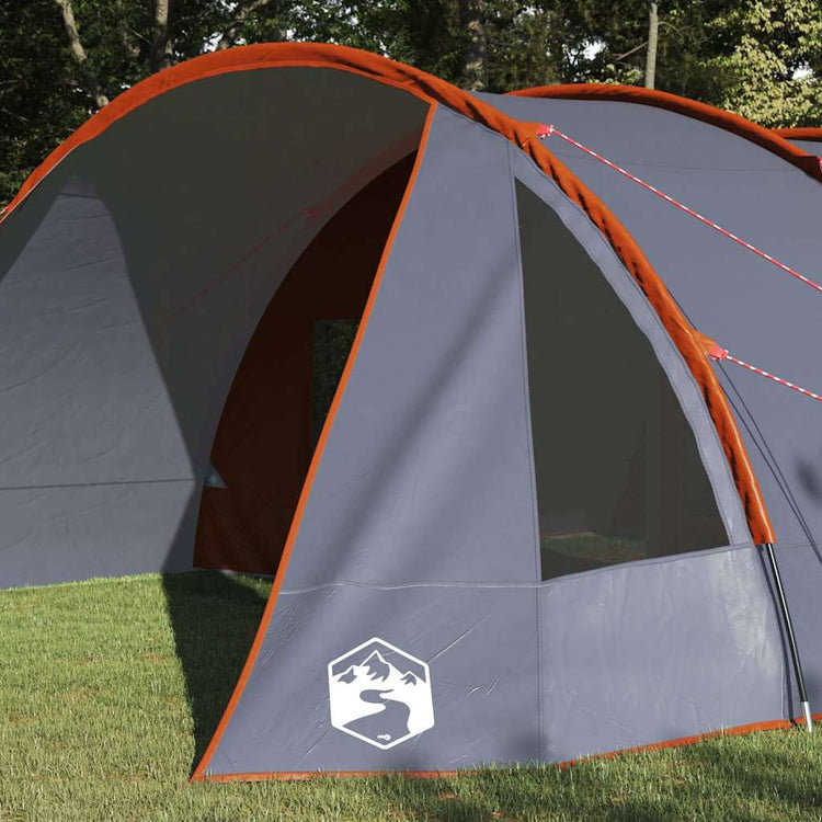 Vidaxx Tunnelzelt mit Dach grau und orange 778 x 356 x 210 cm