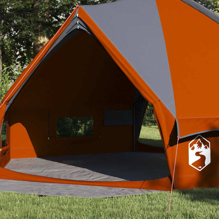 Vidaxl Tipi-Zelt mit Dach grau und orange 490 x 410 x 210 cm