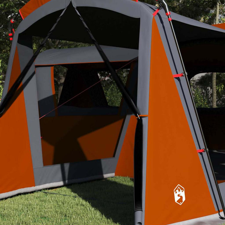 Vidaxx Familienzelt mit Dach grau und orange 745 x 700 x 217 cm