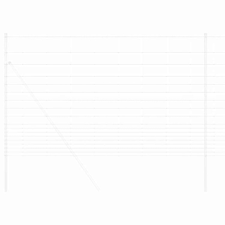 Vidaxl Weidezaun Silber 25 x 1,5 m aus verzinktem Stahl