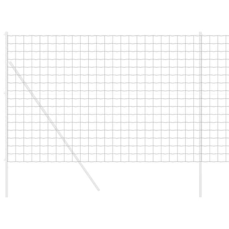 Vidaxx Eurozaun grau 1,6 x 10 m PVC-beschichtetes Eisen