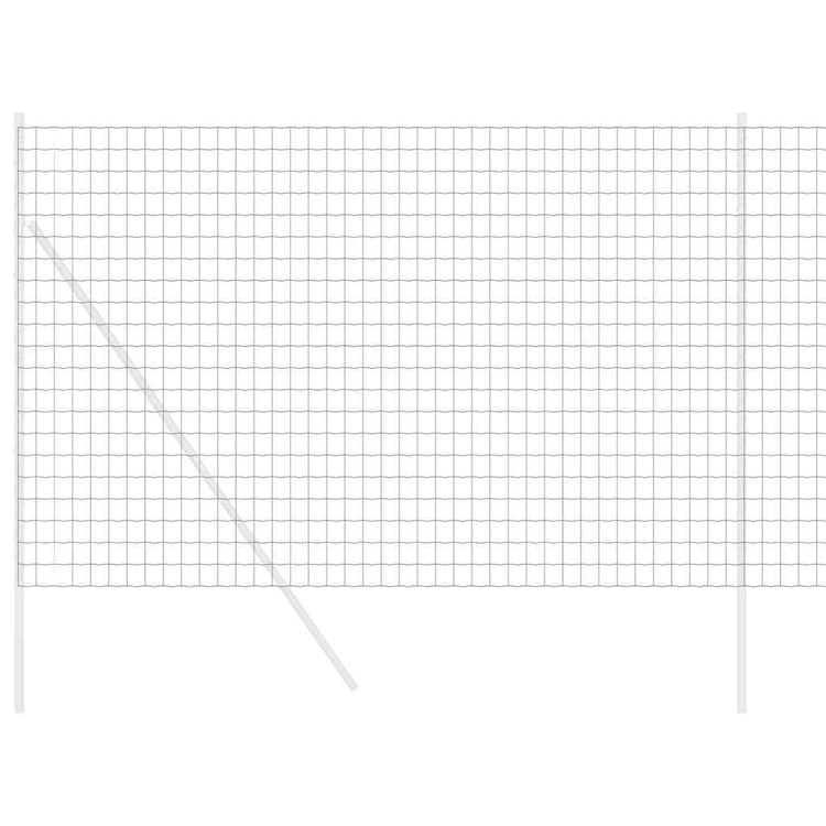 Vidaxx Eurozaun Schwarz 1,6 x 10 m PVC-beschichtetes Eisen