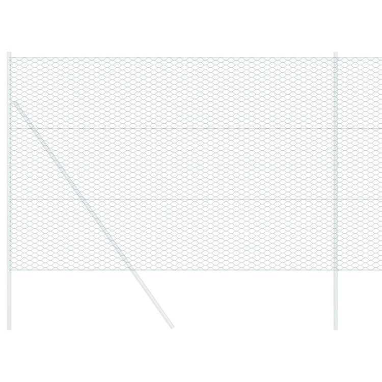 VidaXL Sechseckzaun grün 1,6 x 25 m PVC