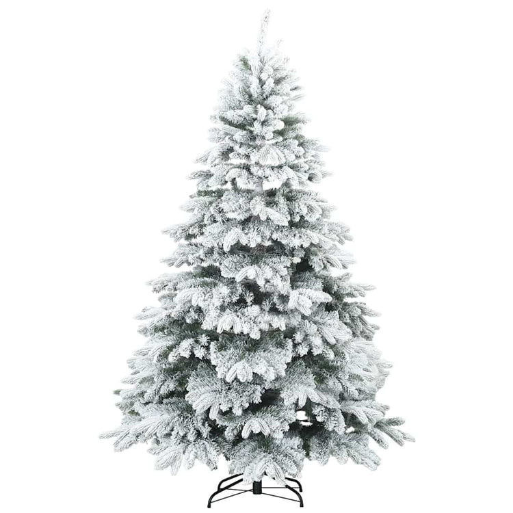 Vidaxl Künstlicher Weihnachtsbaum mit Federzweigen, schneebedeckt weiß 180 cm