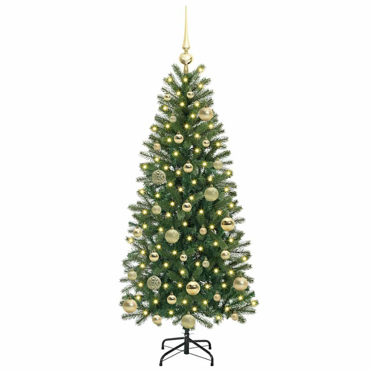 Vidaxx Künstlicher Weihnachtsbaum mit 150 LEDs mit standardmäßigem grünem 120 cm PE und PVC