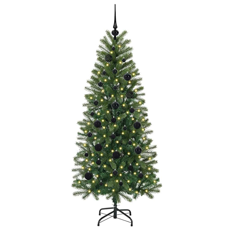 Vidaxx Künstlicher Weihnachtsbaum mit 150 LEDs mit standardmäßigem grünem 150 cm PE und PVC