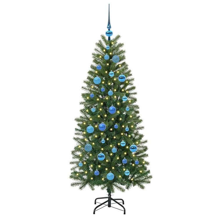 Vidaxx Künstlicher Weihnachtsbaum mit 150 LEDs mit standardmäßigem grünem 150 cm PE und PVC