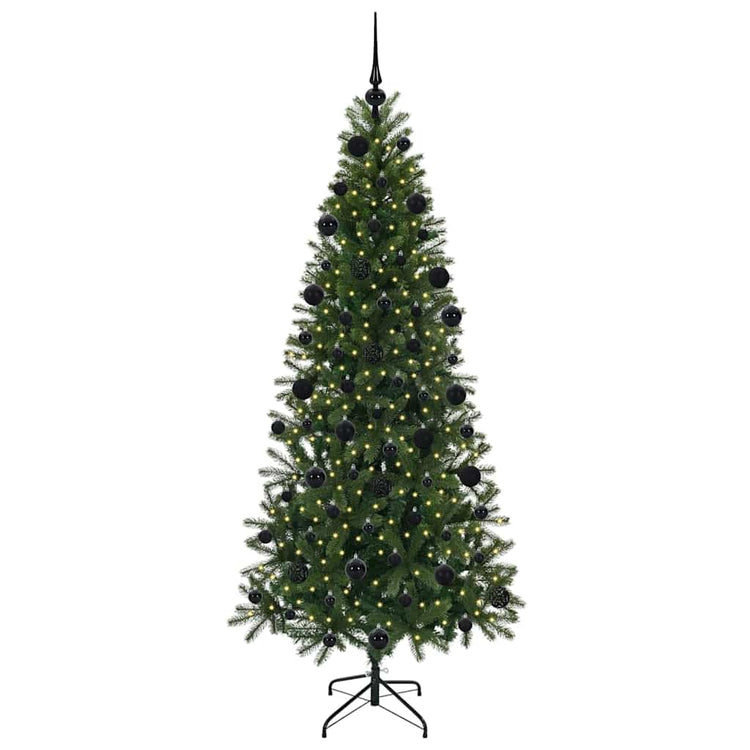 Vidaxx Künstlicher Weihnachtsbaum mit 300 LEDs mit standardmäßigem grünem 210 cm PE und PVC