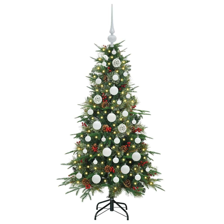 Vidaxx künstlicher zusammenklappbarer Weihnachtsbaum grün 120 cm PE und PVC