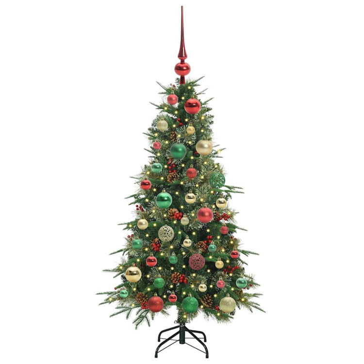 Vidaxx künstlicher zusammenklappbarer Weihnachtsbaum grün 120 cm PE und PVC