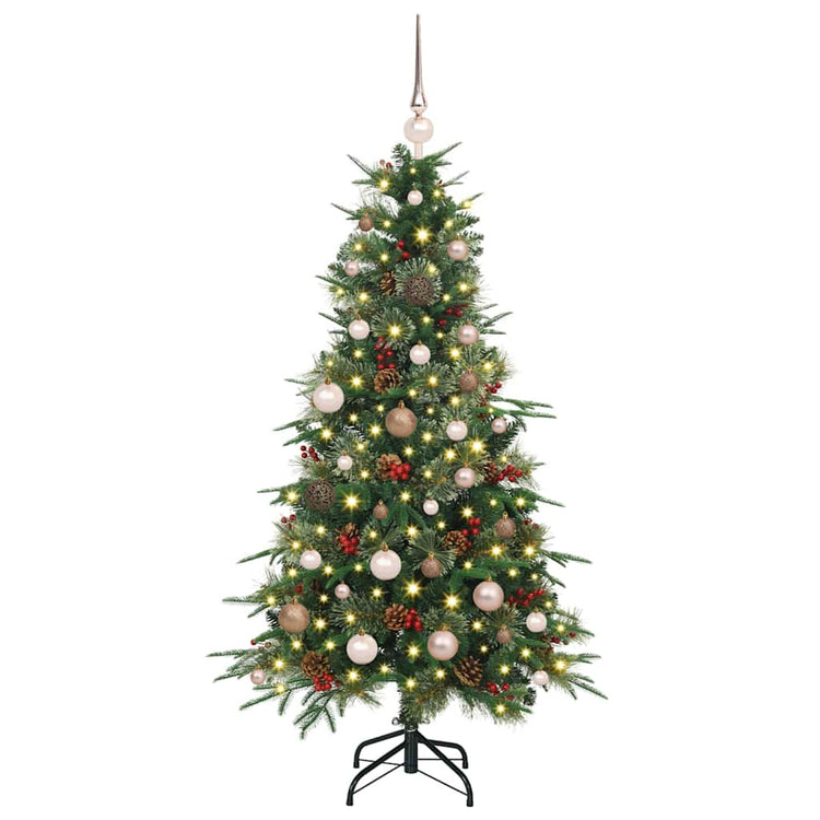 Vidaxx künstlicher klappbarer Weihnachtsbaum grün 150 cm PE und PVC
