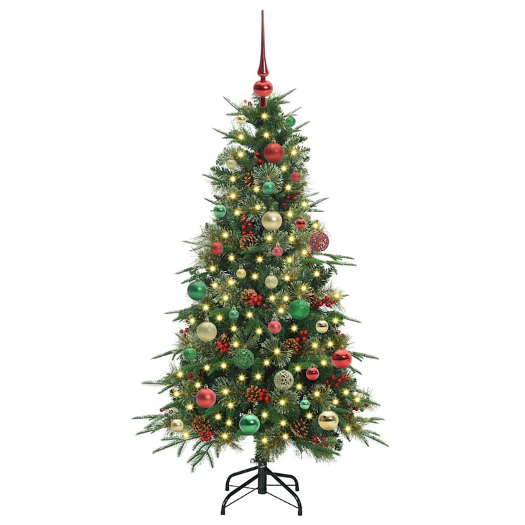 Vidaxx künstlicher klappbarer Weihnachtsbaum grün 150 cm PE und PVC
