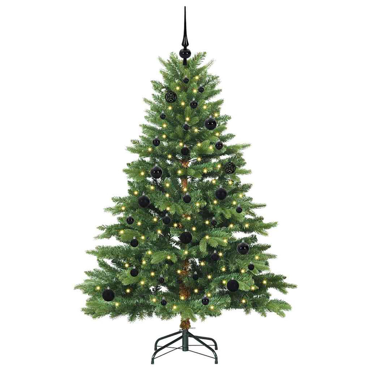 Vidaxx Künstlicher Weihnachtsbaum mit 150 LEDs mit standardmäßigem grünem 150 cm PE und PVC