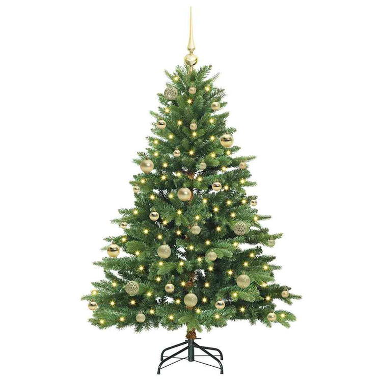 Vidaxx Künstlicher Weihnachtsbaum mit 150 LEDs mit standardmäßigem grünem 150 cm PE und PVC