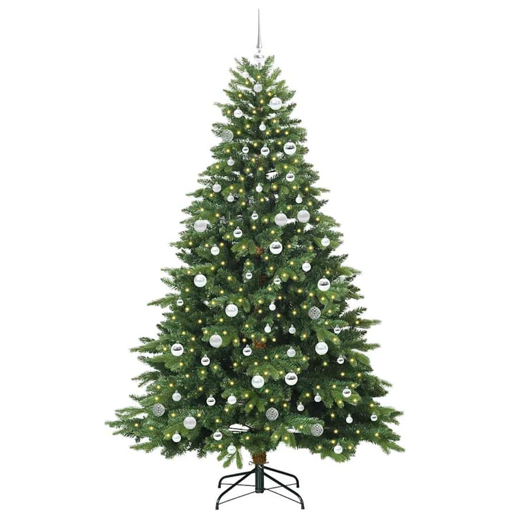 Vidaxx Künstlicher Weihnachtsbaum mit 300 LEDs mit standardmäßigem grünem 210 cm PE und PVC