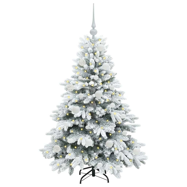 Vidaxx künstlicher Weihnachtsbaum mit 150 LEDs mit standardmäßigem weißem 120 cm PE und PVC