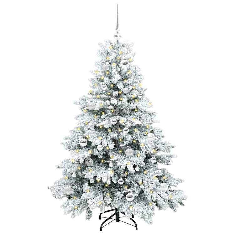 Vidaxx künstlicher Weihnachtsbaum mit 150 LEDs mit standardmäßigem weißem 150 cm PE und PVC