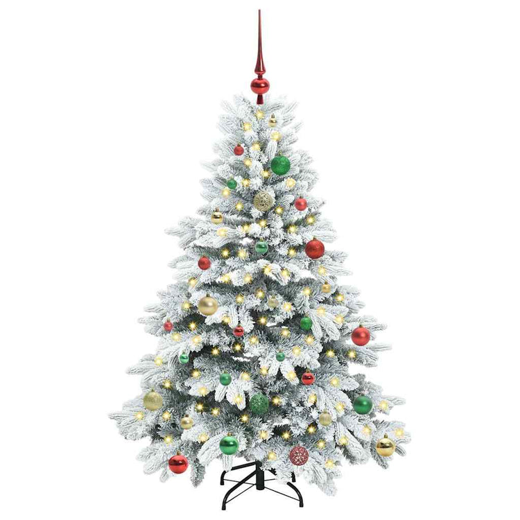Vidaxx künstlicher Weihnachtsbaum mit 150 LEDs mit standardmäßigem weißem 150 cm PE und PVC