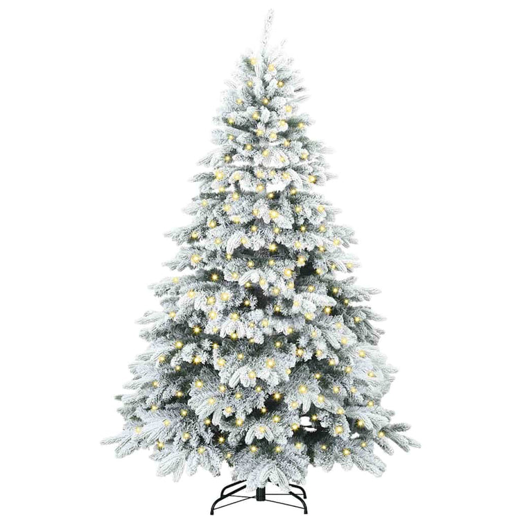 Vidaxx Künstlicher Weihnachtsbaum mit 300 LEDs mit standardmäßigem weißem 180 cm PE und PVC