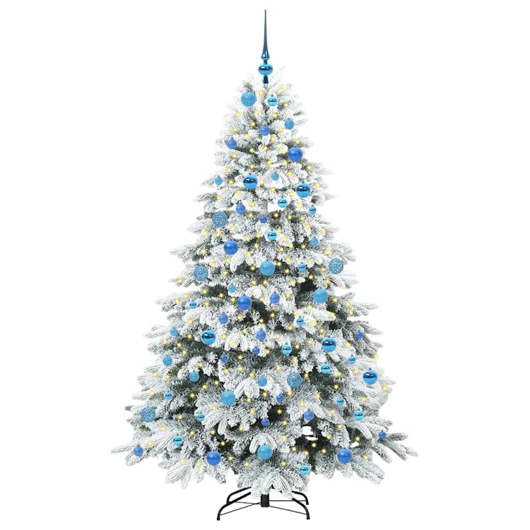 Vidaxx Künstlicher Weihnachtsbaum mit 300 LEDs mit standardmäßigem weißem 180 cm PE und PVC