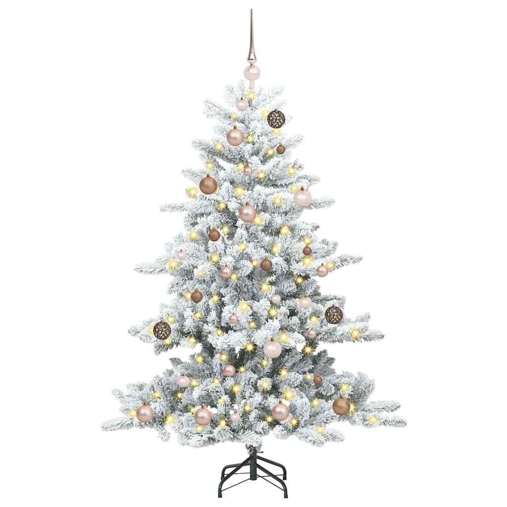 Vidaxx künstlicher klappbarer Weihnachtsbaum weiß 150 cm PVC und Stahl