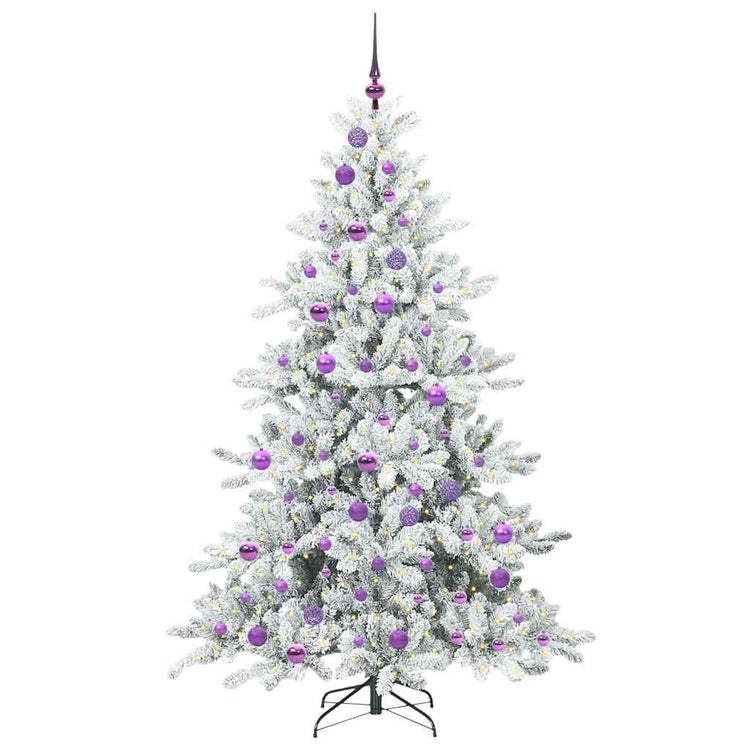 Vidaxx künstlicher klappbarer Weihnachtsbaum weiß 180 cm PVC und Stahl