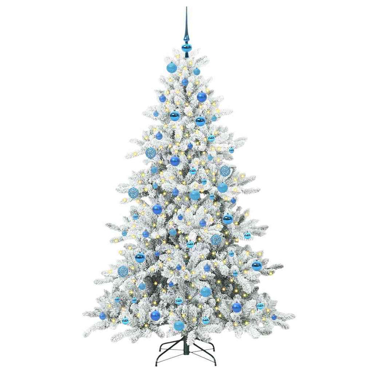 Vidaxx künstlicher klappbarer Weihnachtsbaum weiß 180 cm PVC und Stahl