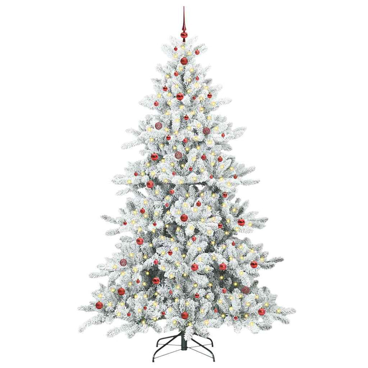 Vidaxx künstlicher klappbarer Weihnachtsbaum weiß 240 cm PVC und Stahl