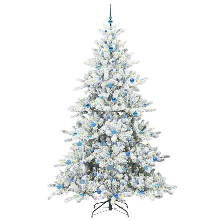 Vidaxx künstlicher klappbarer Weihnachtsbaum weiß 240 cm PVC und Stahl