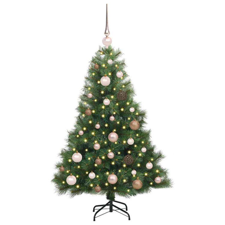 Vidaxx Künstlicher Weihnachtsbaum mit 150 LEDs mit standardmäßigem grünem 120 cm PE und PVC