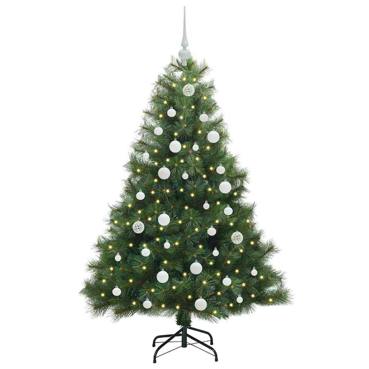 Vidaxx Künstlicher Weihnachtsbaum mit 150 LEDs mit standardmäßigem grünem 150 cm PE und PVC