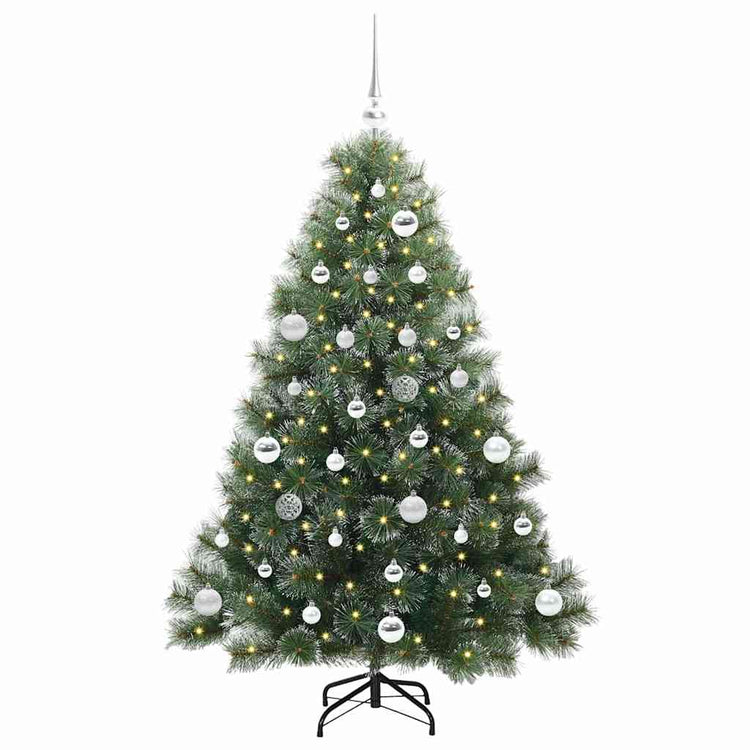 Vidaxx Künstlicher Weihnachtsbaum mit 150 LEDs mit standardmäßigem grünem 150 cm PE und PVC