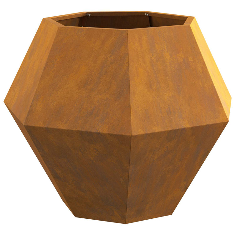 Vidaxl Pflanzgefäß 2 Stück rostig 75 x 75 x 60 cm Cortenstahl