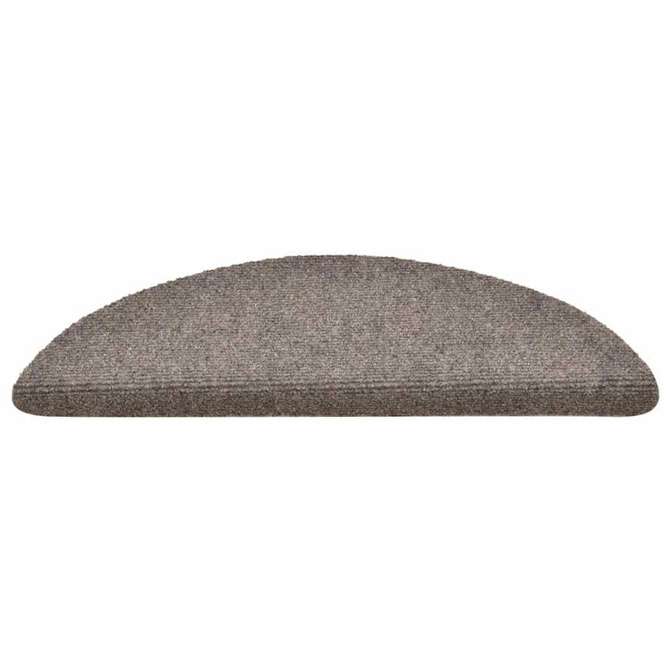 VidaXL Stufenmatten selbstklebend 30 Stück 56x17x3 cm beige halbrund