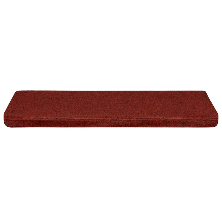 VidaXL Stufenmatten selbstklebend 30 Stück 65x21x4 cm weinrot rechteckiger Rand