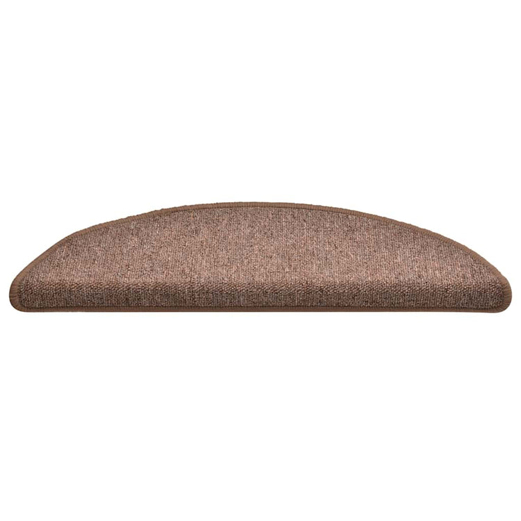 VidaXL Stufenmatten 30 Stk. 56x17x3 cm braun halbrund