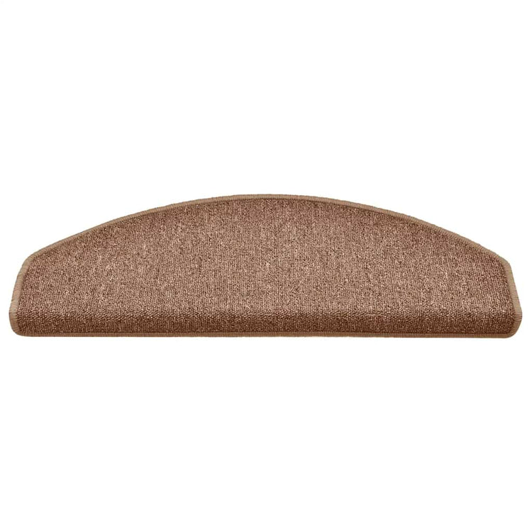 VidaXL Stufenmatten 30 Stk. 65x24x4 cm braun halbrund groß