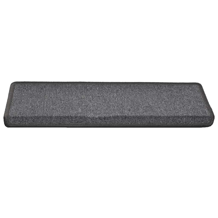 Vidaxxl Stufenmatten 30 Stück 65x21x4 cm dunkelgrau rechteckiger Rand