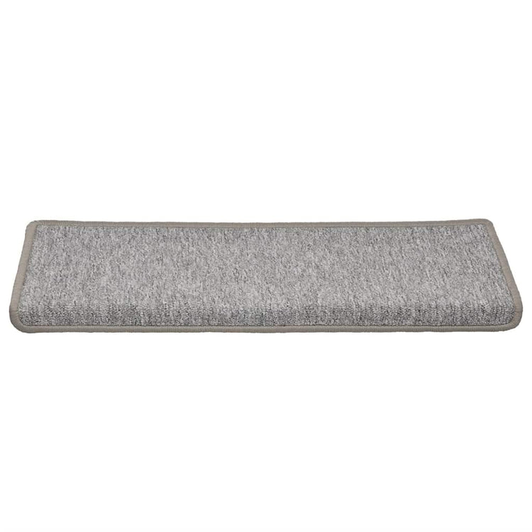 VidaXL Stufenmatten 30 Stück 65x21x4 cm hellgrau mit rechteckigem Rand